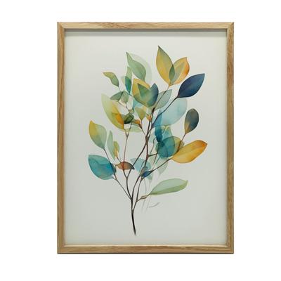 Eucalyptus Elegance Eucalyptus Elegance, 30X40 Cm, Dark Brown Wooden Frame, 230 Gsm Matte Paper