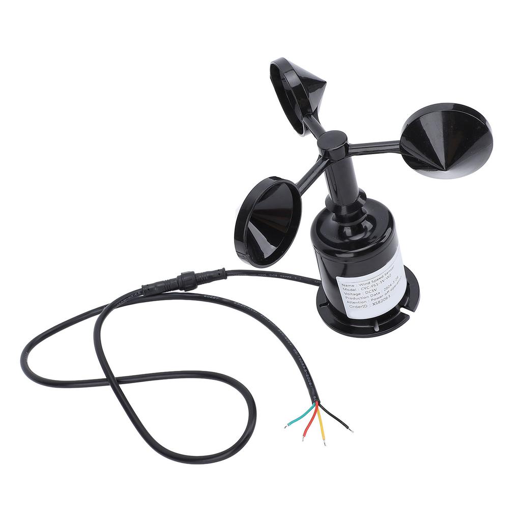 Wind Speed Monitoring Sensor with 0.8m Cable 3 Blade High Accuracy Anemometer Sensor Wind Speed