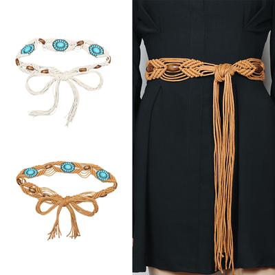 Bohemia Waist Chain Beads Belt for Women Prom Banquet Club Party Colorful Waist Belt for Jeans Dresses Club Bar