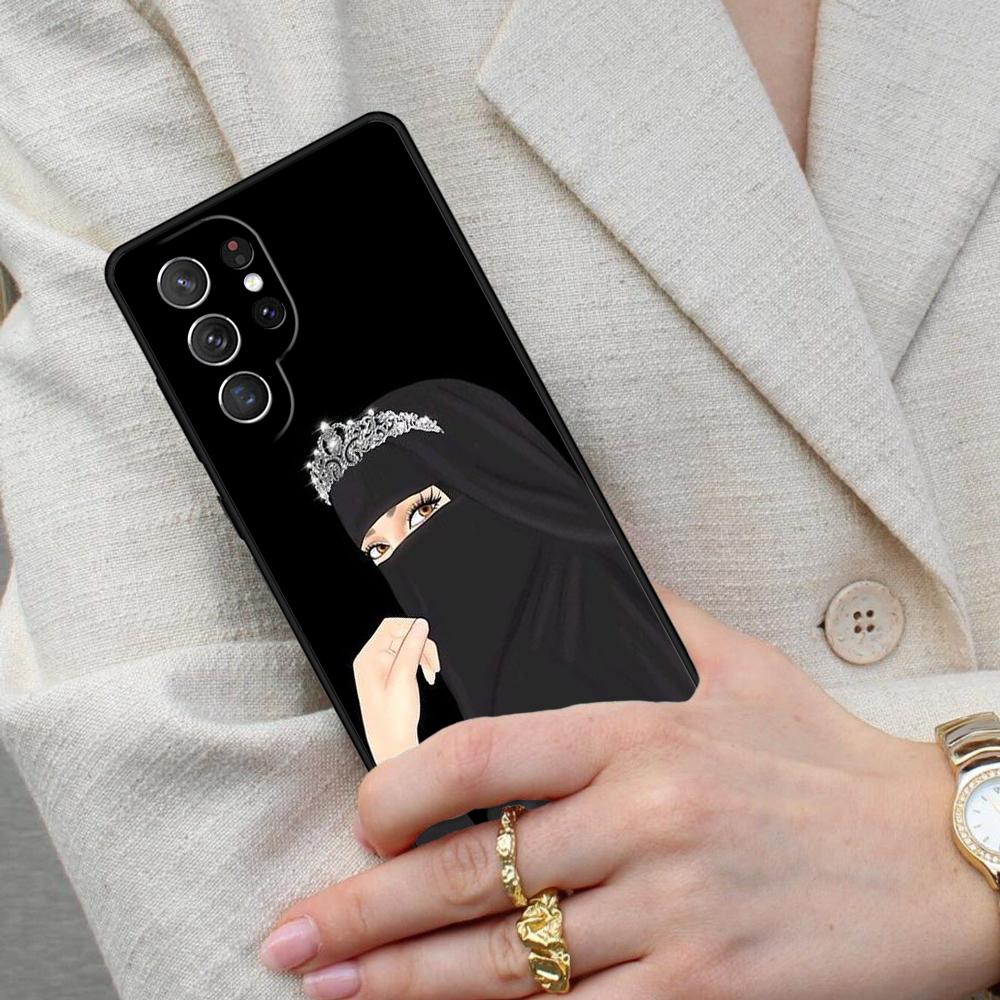 Islamic Hijab Girl Queen Cell Phone Case for Samsung Galaxy S26 Ultra S25 S24 S23 S22 S21 S20 Note10 Cover