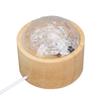 Water Wave Lamp Remote Control Dynamic Rotating RGB 16 Color Adjustable Brightness Original Wood