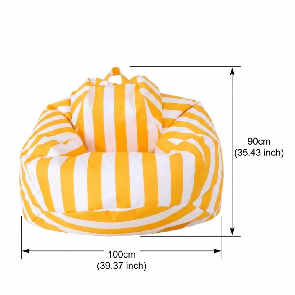 Waterproof Fabric Lazy Lounger Sofa Lightweight Floor Cushion Comfortable Bean Bag Chair Balcony