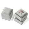 Velvet Vintage Ring & Earring Box with Lid - High-Grade Feel, Single/Double Ring Slots