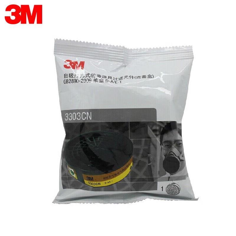 3M 3303CN Organic Vapor & Acid Gas Respirator Filter Cartridges One Size