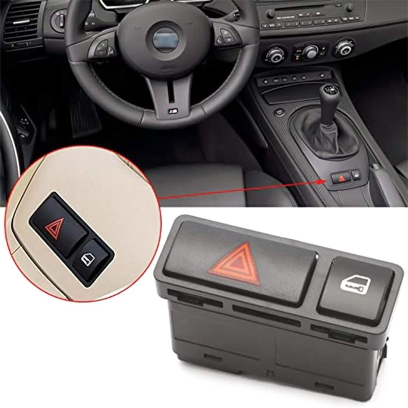 Central Hazard Warning her Light Door Lock Locking Button Switch for  E46 OE:61318368920