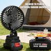 Portable Wireless Fan with Long-Lasting Lithium Battery for Camping, Fishing, and Dorm Use