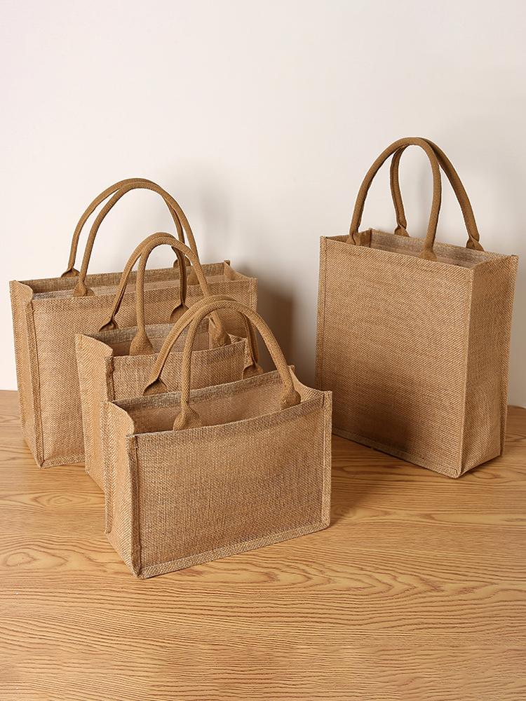 DIY Hand-painted Linen Bags, Jute Bags, Cotton, Linen and Linen Hand-held Gift Bags
