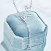 Light Luxury Exquisite Shiny Zircon Heart-shaped Pendant Necklace Women's Charming Zircon Fashion Personality Party Gift