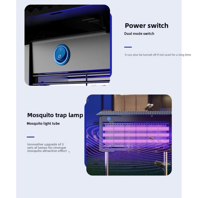 Outdoor Automatic Anti-Mosquito Lamp Waterproof Solar Mosquito Killer Light Courtyard Farm Large Insect Killer Artifact