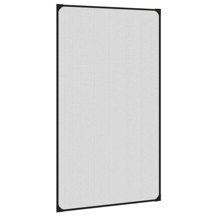 Moustiquaire pour fenêtre - Maison Exclusive - Magnétique - 80 x 140 cm - Fibre de verre anthracite