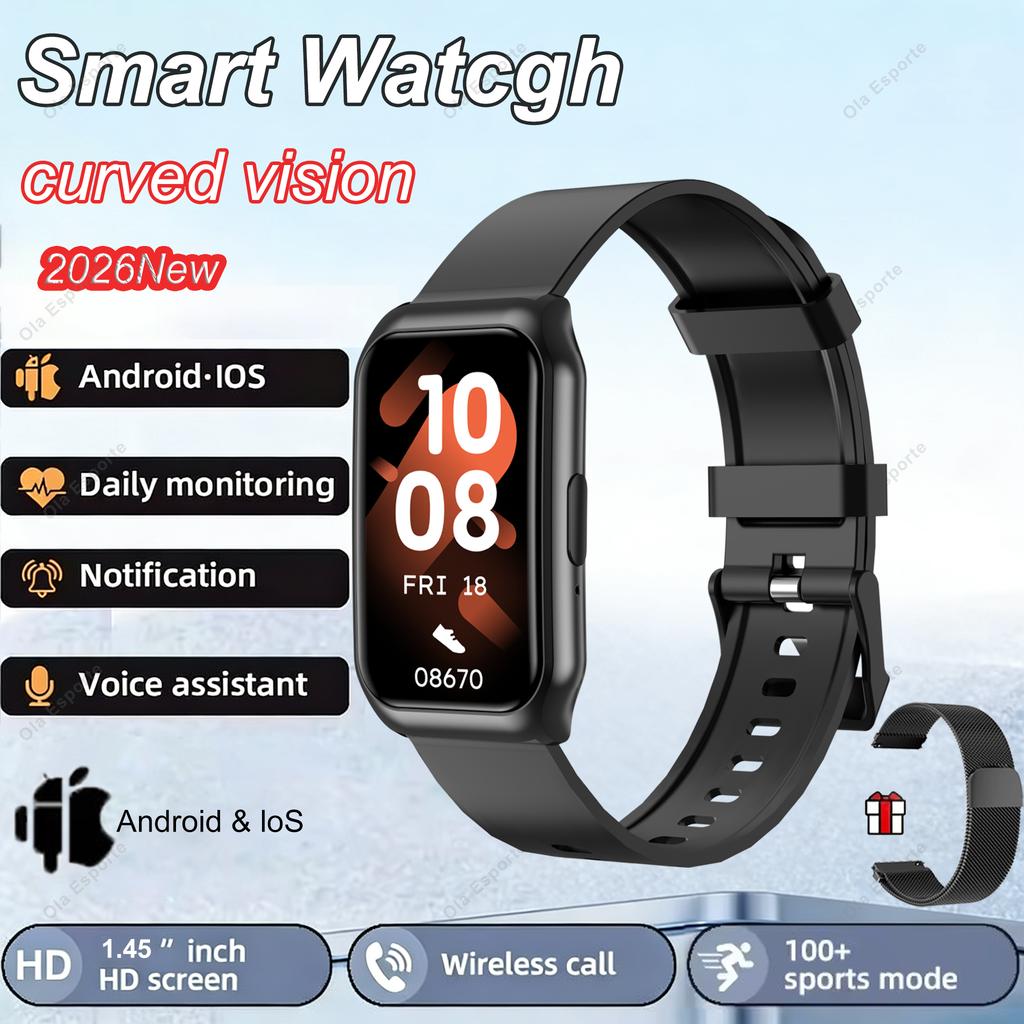 Men Women Smart Watch GPS Sports Fitness Tracking Waterproof Watch BT Call Voice Assistant SOS Heart Rate Monitoring Smartwatch