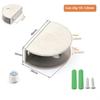 2Pcs 304 Stainless Steel Glass Clamp for 10-12mm Thickness Glass Shelf Bracket Semi-Circular Clamp