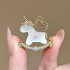 Cute Cartoon Pony Brooch Exquisite Zodiac Horse Brooch Pin For Women Temperament Clothing Accessories Men Suit Lapel Corsage