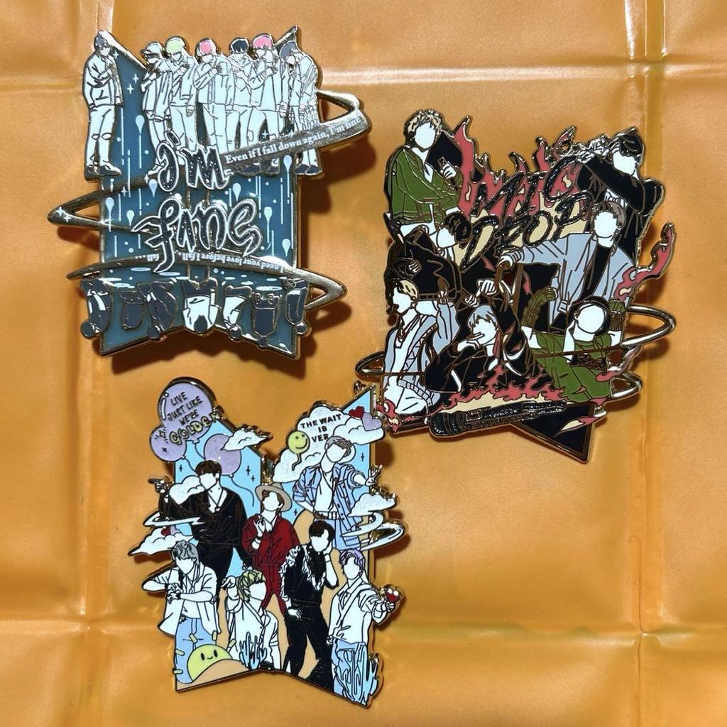 [USED] BTS Pin Badge I'm Fine PTD Mic Drop