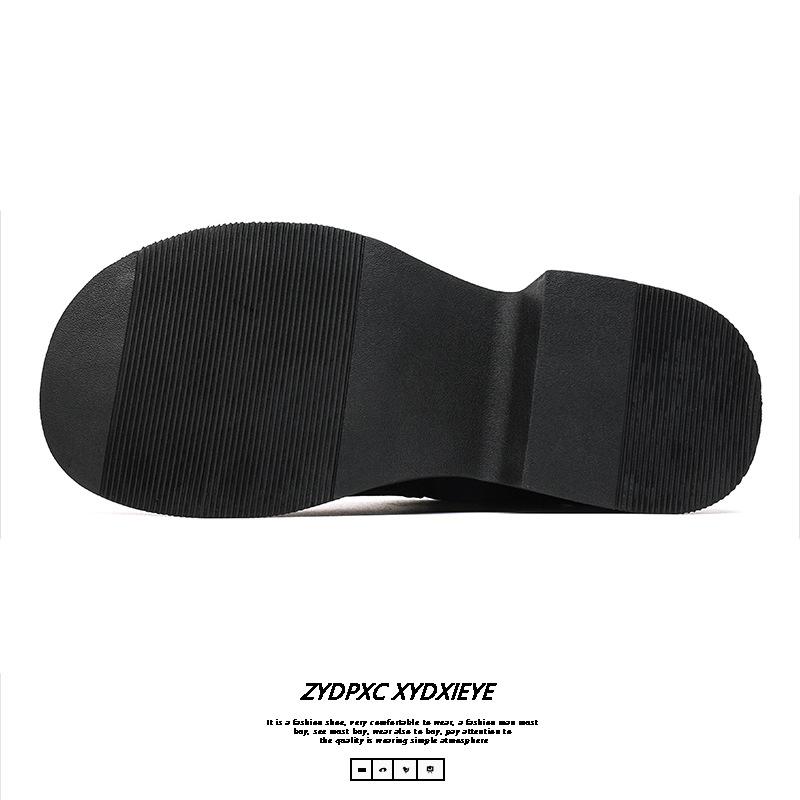 Shoes for Men Quality Selection Design Derby Leather Shoes British Style Fashion Casual Retro Platform Loafers Zapatillas Hombre