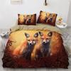 3D Print Snow Pet Cat,Wolf, Fox,Hedgehog Double Single Bedding Set For Kids Winter Duvet Cover Sets Home Housse De Couette