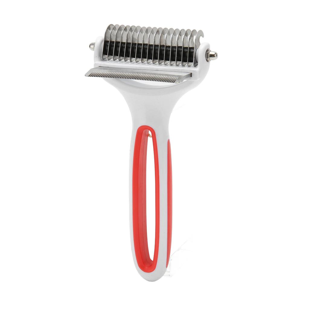 2 in 1 Pet Grooming Brush Washable Pet Dematting Comb Deshedding Tool Undercoat Rake for Cat Dog Removing Knots Tangles