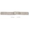Smartwatch Band 20mm Double Buckle Wrist Strap Matel with Watch Pin for Amazfit GTS 3 GTS 2 Bip S Bip USilver