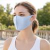 Soft Ice Silk Face Guard, Half Face Sun Protection Neck Cover, Breathable Holes Face Shield with Elastic Ear Loop for Outdoor Women Cycling Hiking
