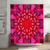 Red Abstract Shower Curtain with Fractal Pattern for Bathroom Decor Water-Resistant Machine Washable Perfect Gift Idea (Size72x8