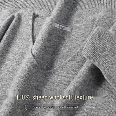 Women's 100% Merino Wool V-Neck Sweater