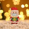 Wooden Painted Christmas Tree Ornaments - Creative Elderly Mask Hanging Decoration