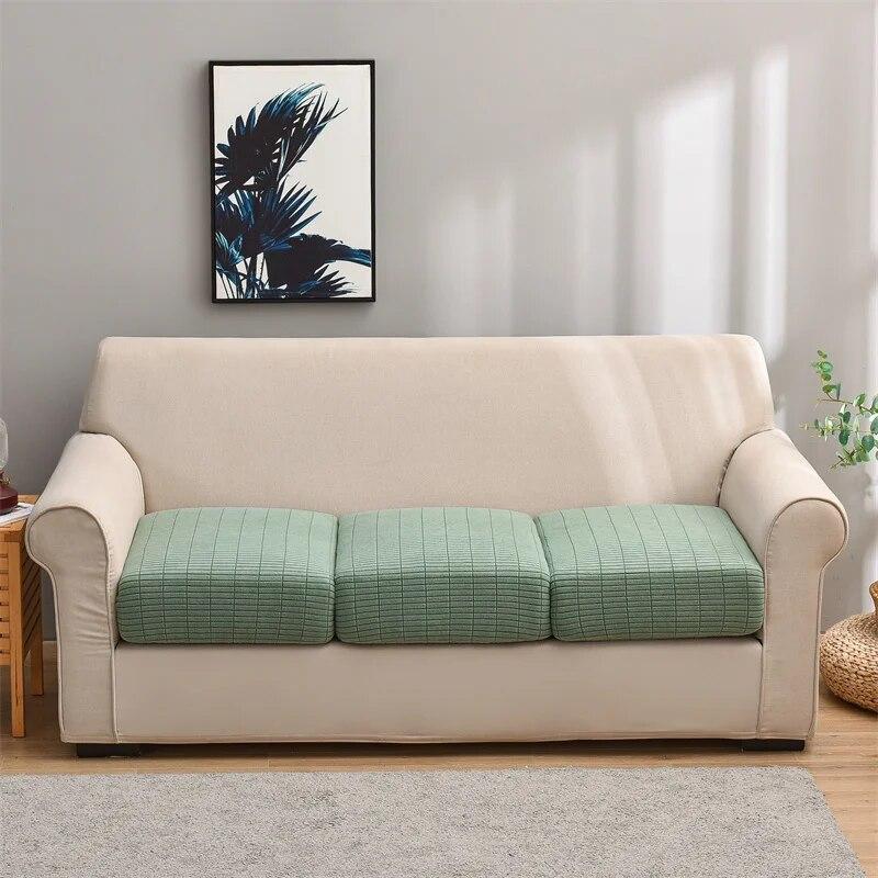 1PC Jacquard Sofa Seat Cushion Cover L-shaped Sofa Slipcover For Living Room Combination Chaise Furniture Protector Home Decor