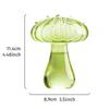 Colourful Mushroom Vase Plant Glass Plant  Bud Vase Decoration Garden Glass Aromatherapy Vase Living Room Desktop Combination