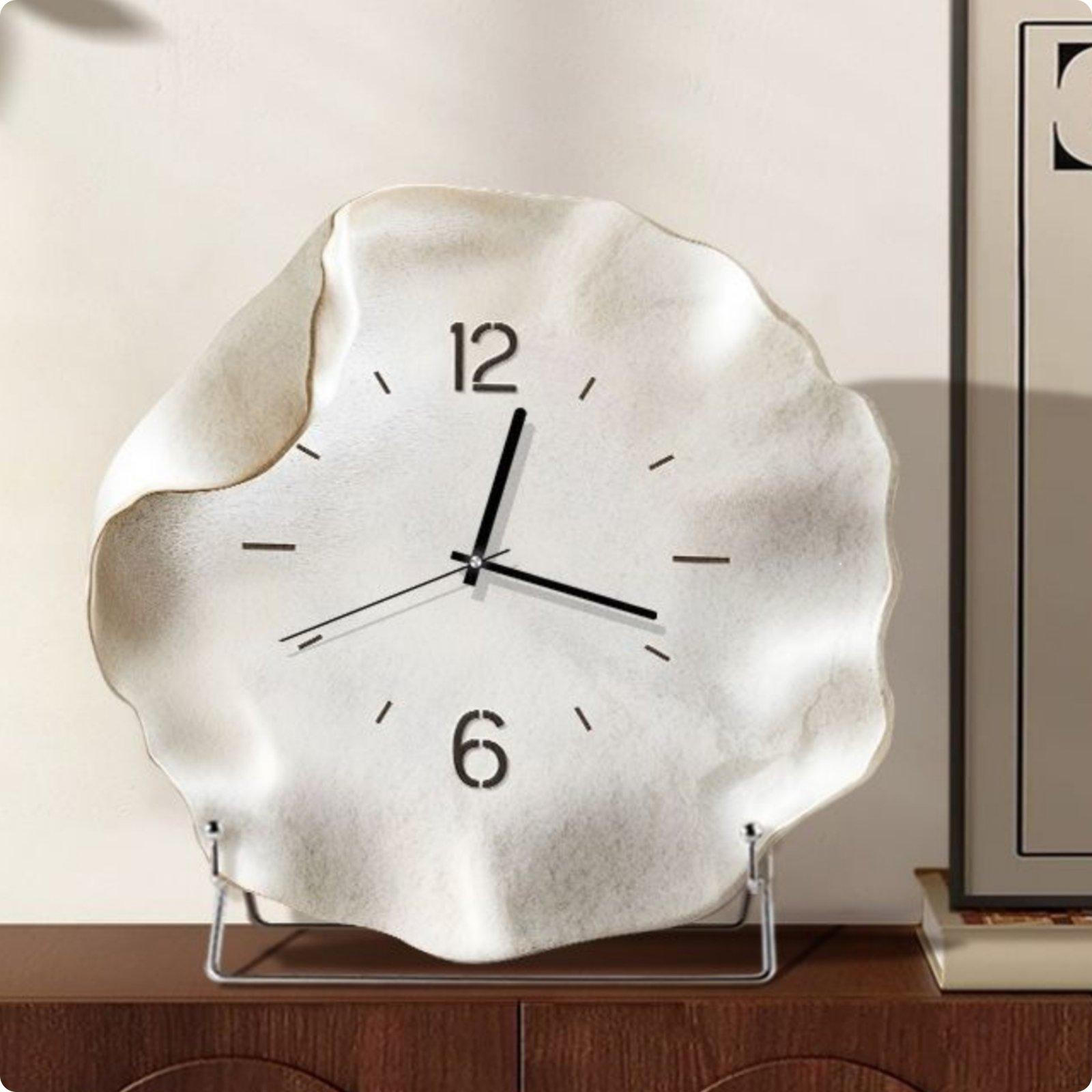 Modern Table Clock Creative Silent Desk for Living Room, Entryway