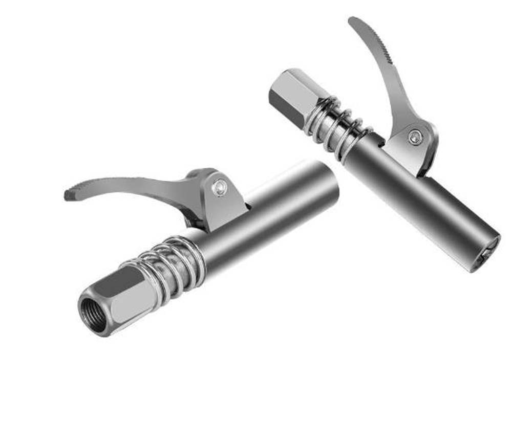 2024New Grease Coupler Heavy-Duty Quick Release Grease Gun Coupler NPTI/8 10000PSI Two Press Easy To Push Accessories
