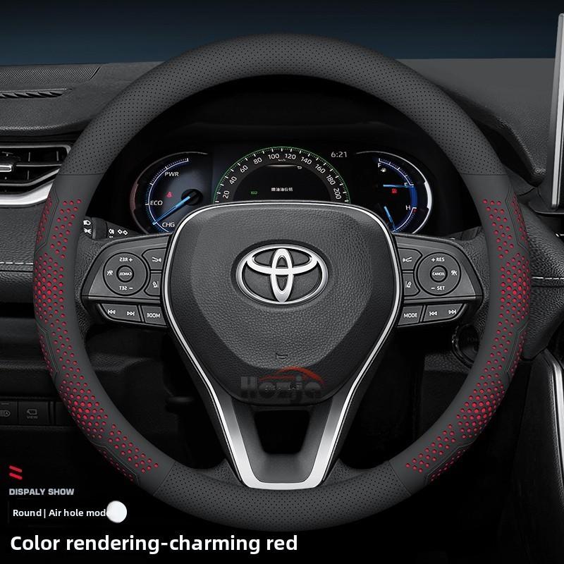 כיסוי הגה מעור לרכב עבור טויוטה CHR Yaris cross Corolla Camry Rav4 Highlander Sienna Aygo X 2025 2026 אביזרים