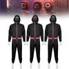 Costume Cosplay Combinaison Noire Squid Game Pour Halloween Jeu Scène Performance