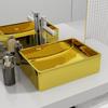 Day and Night - Day and Night Washbasin 41x30x12 Cm Ceramic Gold
