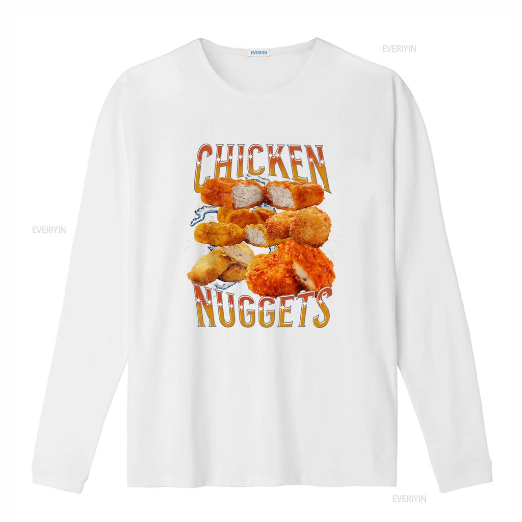 NEW LIMITED Chicken Nugget Funny Design Idea Premium T Shirt S 3XL vintage Washed Unisex graphic fashion streetwear Slightly