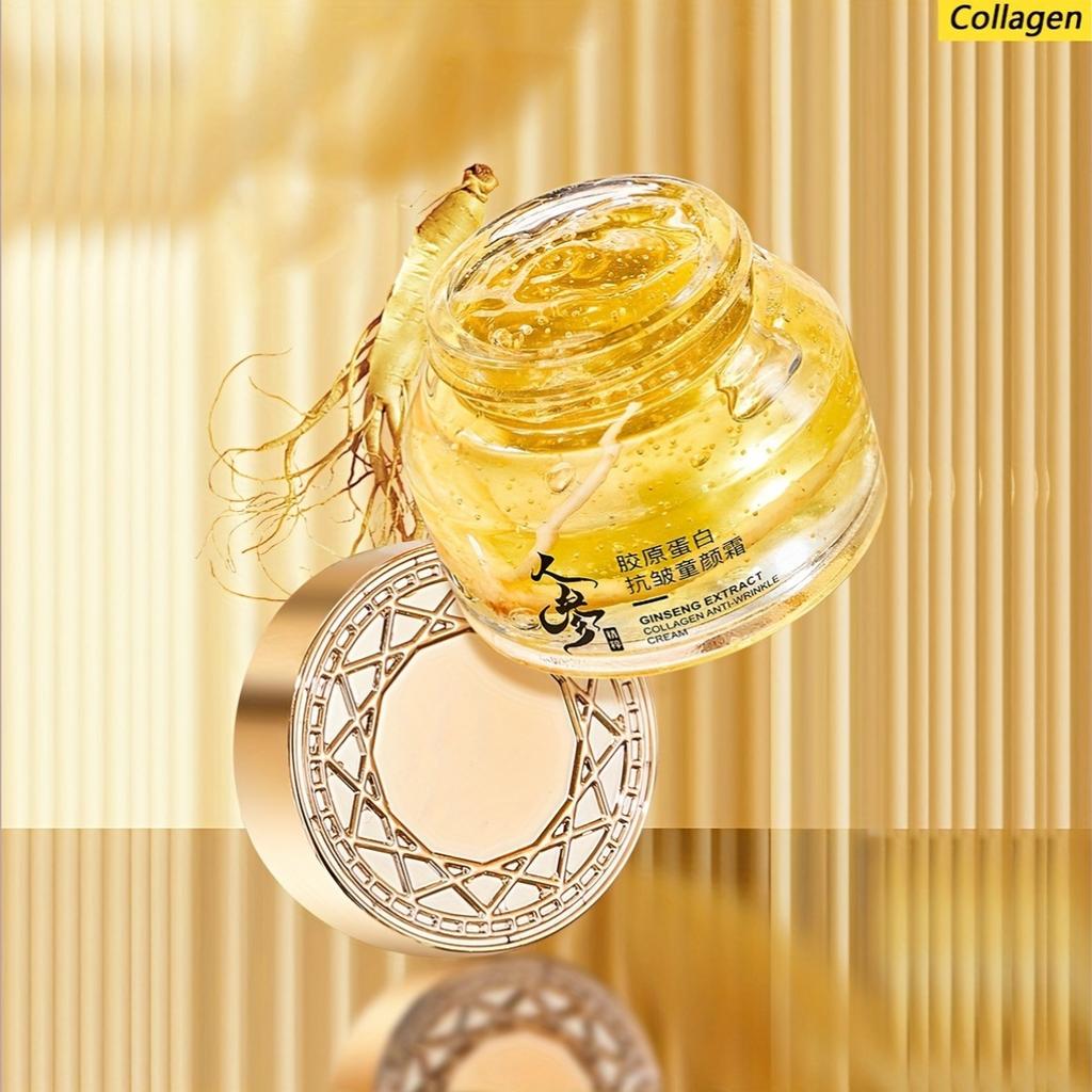 Collagen Ginseng Moisturizing Firming Cream, Rich In Collagen, Hydrating Without Drying, Firming Skin, Anti-Aging Skincare,Make Skin Younger-Looking