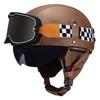 Vintage-Style Open Face Motorcycle Helmet Adults Unisex ABS Half With 3C Certification