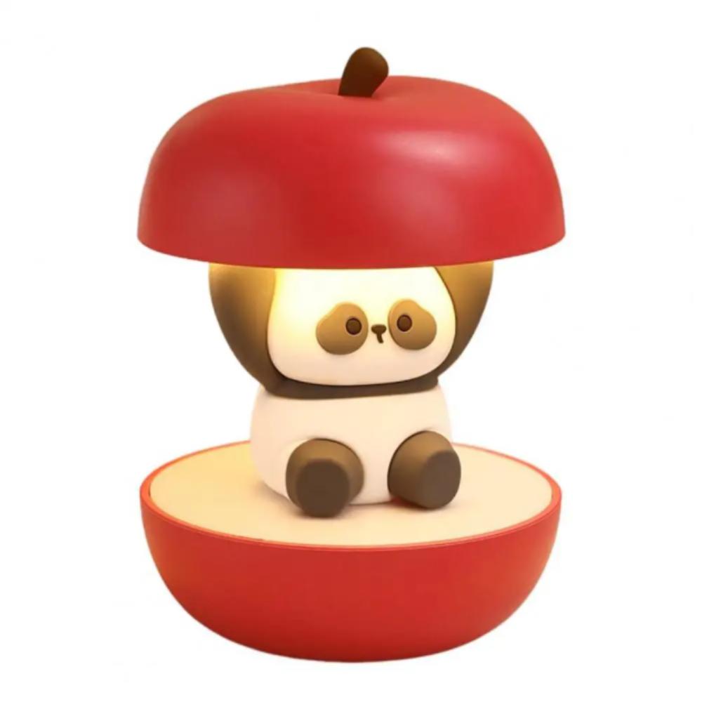 USB Wiederaufladbare Panda Tischlampe Umgebungslicht Personalisiertes Geschenk Wiederaufladbares Nachtlicht Niedliches Modellierung Augenschutzlicht