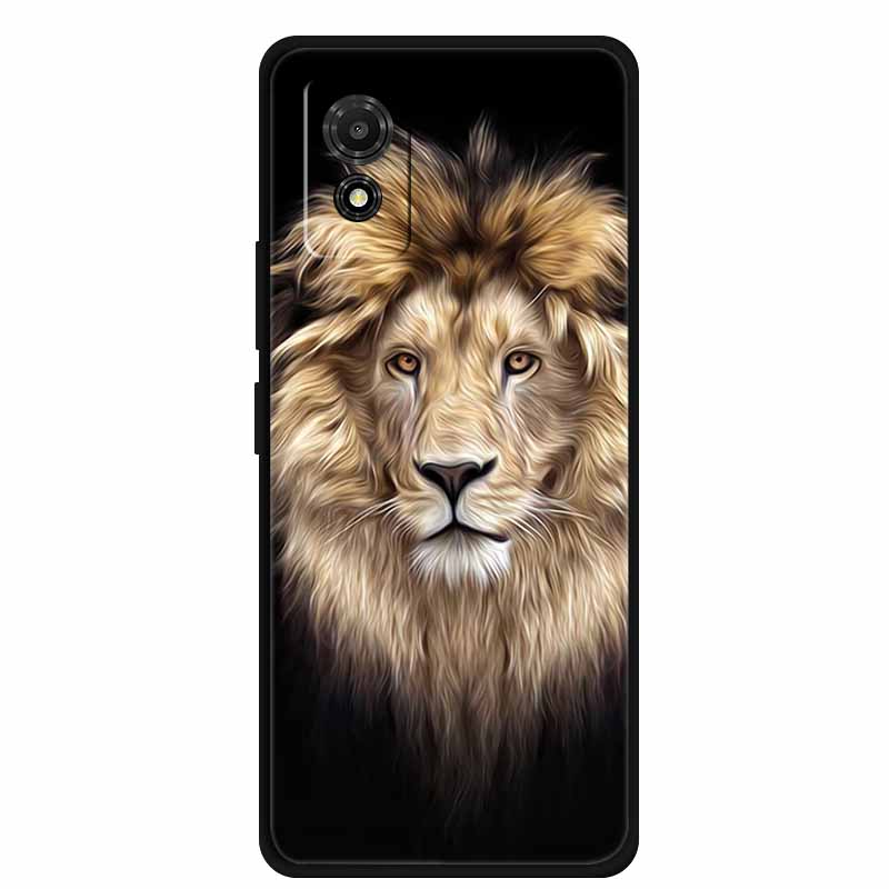 Hülle für TCL 501 Case T433D T433E Tiere Weiches Silikon Handyhülle für TCL 501 2024 Rückseite Schutzhülle Stoßfänger 6,78 Zoll Hülle