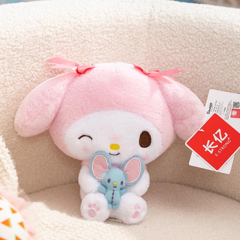 Adorably Sanrio Plush Toy My Sweet Piano Kuromi My Melody Hello Kitty Soft Stuffed Doll for Bed Decoration Birthday Gift for Kid