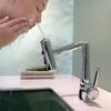 Basin Faucet Hot and Cold Bathroom Sink Multi-Mode Water Outlet Mechanical Arm Rotating Wash Basin Faucet