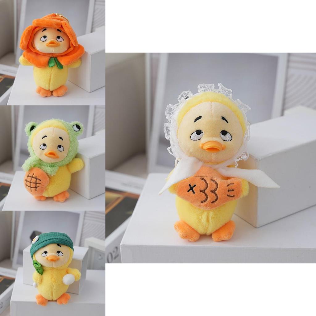 Adorable Duck Plush Keychain Soft Cute Animal Toy With Pp Cotton Filling 18cm