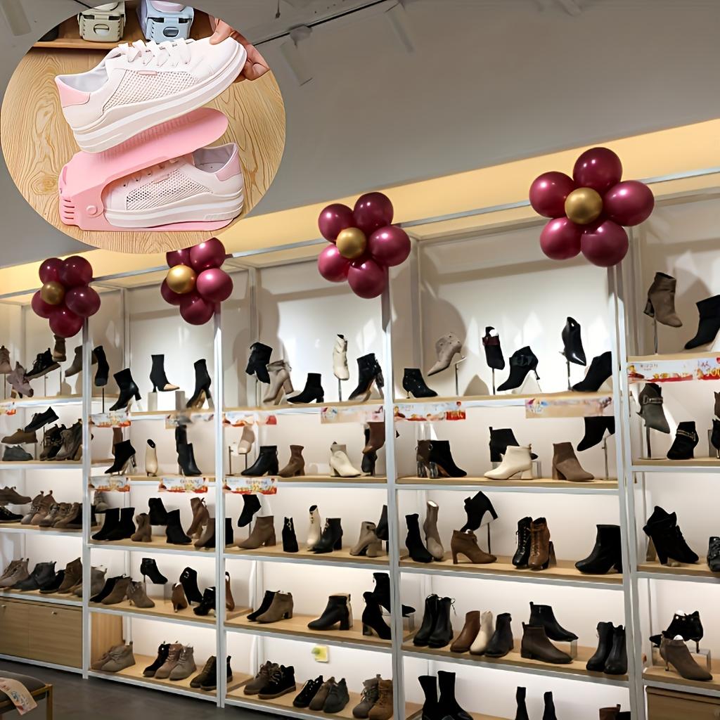 5/10 PCS Adjustable Plastic Shoe Rack - A Space-saving Organizer Suitable for Foyers, Corridors and Living Rooms