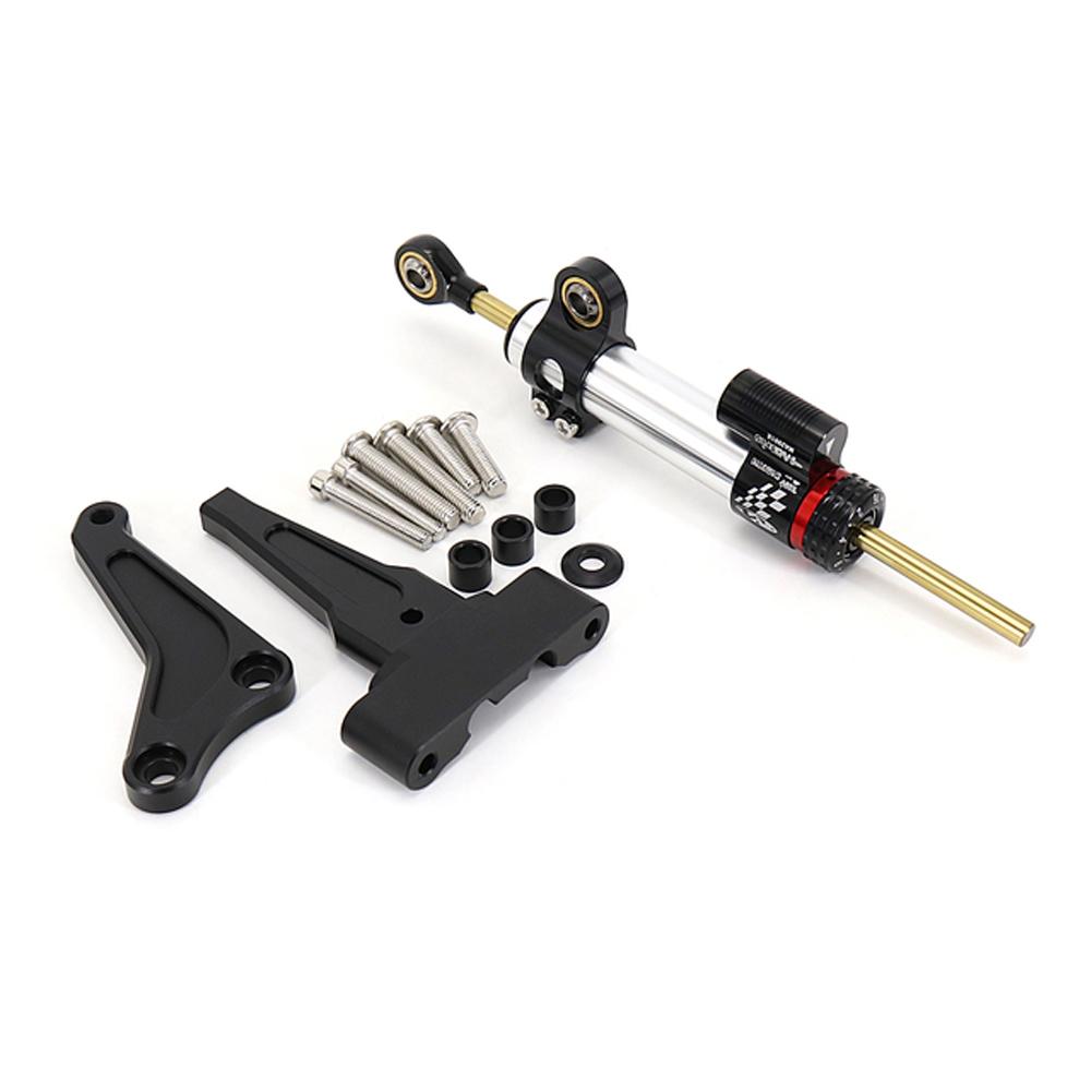 Carbon Steering Damper Stabilizer Motorcycle Directional Dampers Mount Bracket Support Kit For Street Triple 765R 765RS 1200RS