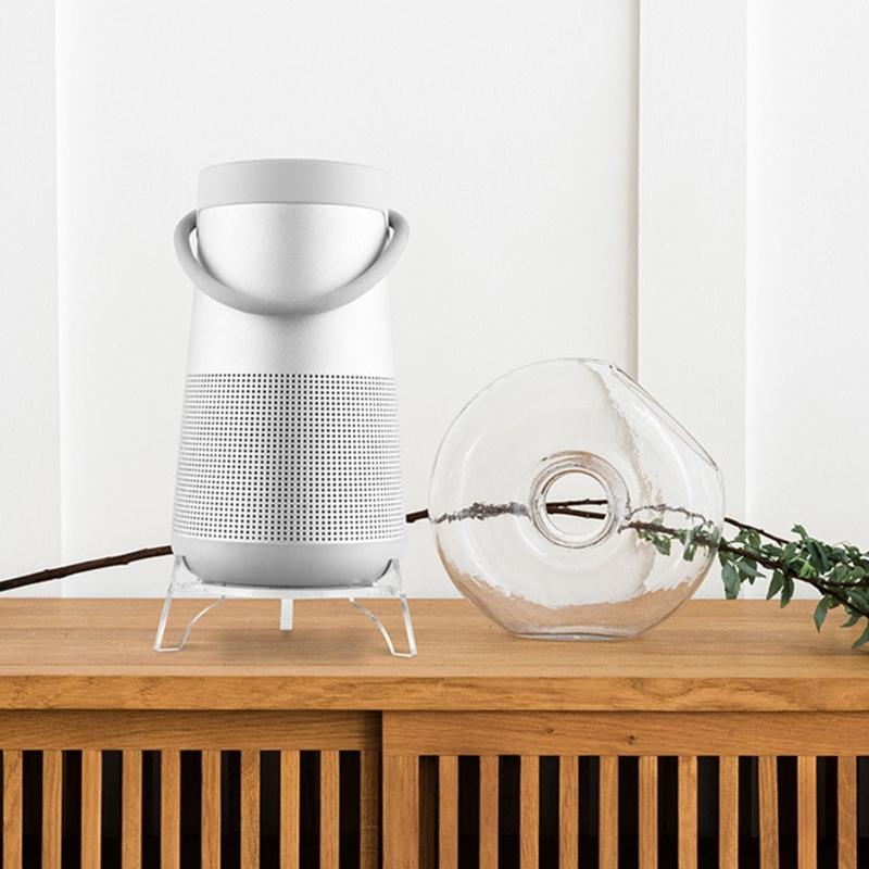 Clear Acrylic Desk Holder for Portable Speakers with AntiSlip Silicone Feet Speakers Holder Improved Experience on Desk