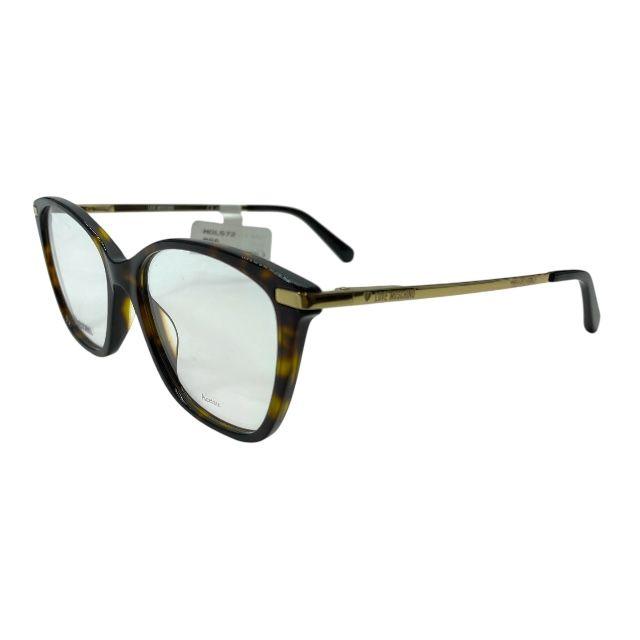 Used Love Moschino MOL572 086 140 53-17 Glasses Glasses Eyewear Square Frame Logo Black Tortoiseshell Dark Brown Love Moschino