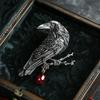 Bo Xin Yun Vintage Dark Crow Brooch: Elegant Retro Fashion Accessory