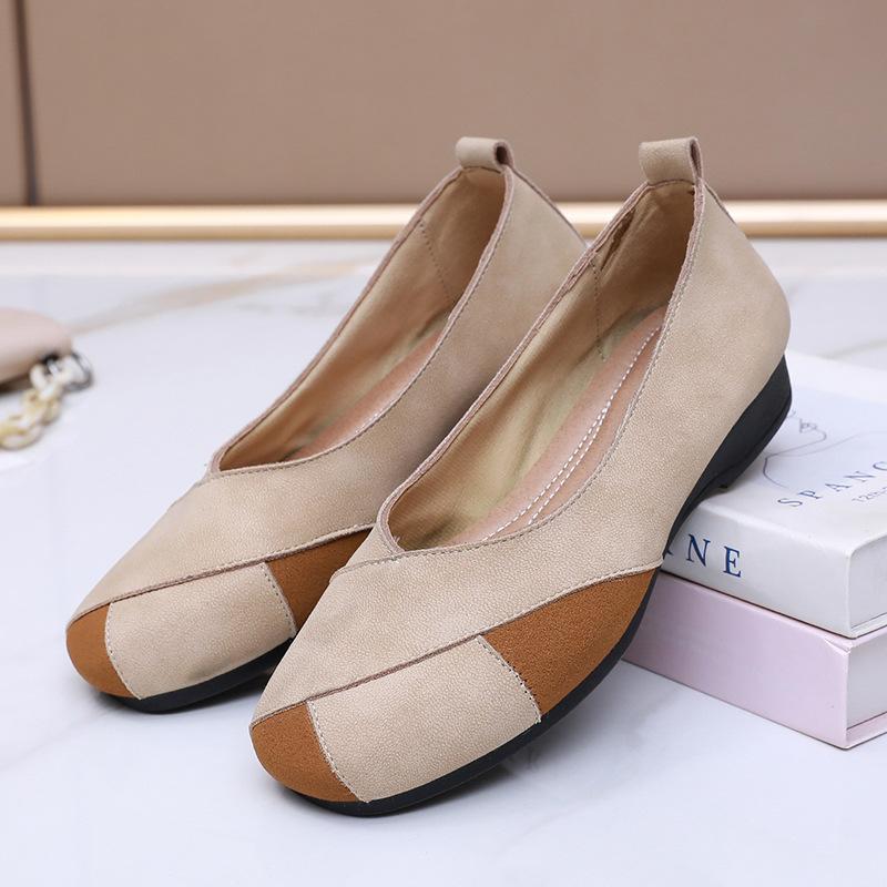 Shoes Women's Spring New Versatile Casual Shallow Lazy One Pedal Breathable Comfortable Polyurethane Sole Mother Shoes
