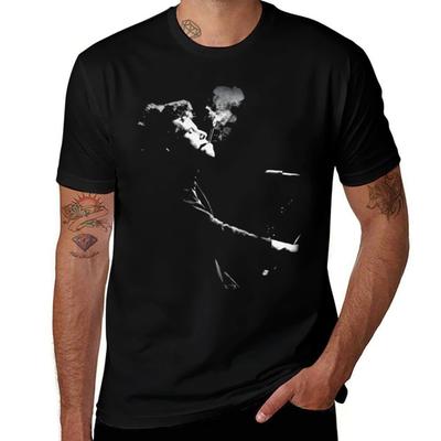 Tom Waits Smoking Classic Tshi Tshirt Breathable Basic Cotton Tshirt