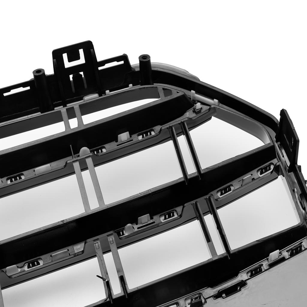 S6 Style Front Bumper Grille Grill Fit A6 S6 C7 2016-2018 Black