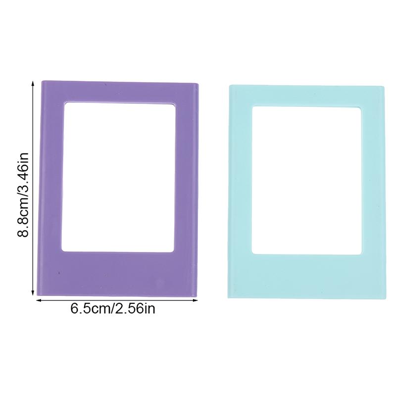 Magnetic Picture Frames For Refrigerator 3 Inch Fridge Color Photo Frame Magnets Album For Instax Mini Film Photo Frames Papers